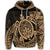 Hawaiian Polynesian Turtle Hoodie Gold - Polynesian Pride