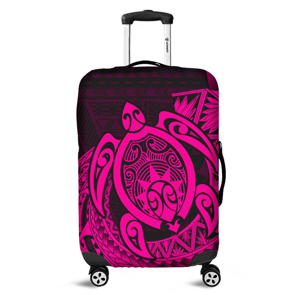 Hawaii Polynesian Turtle Luggage Covers - Pink - AH Black - Polynesian Pride