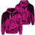 Hawaiian Polynesian Turtle Hoodie Pink Unisex Art - Polynesian Pride