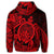 Hawaiian Polynesian Turtle Hoodie Red - Polynesian Pride