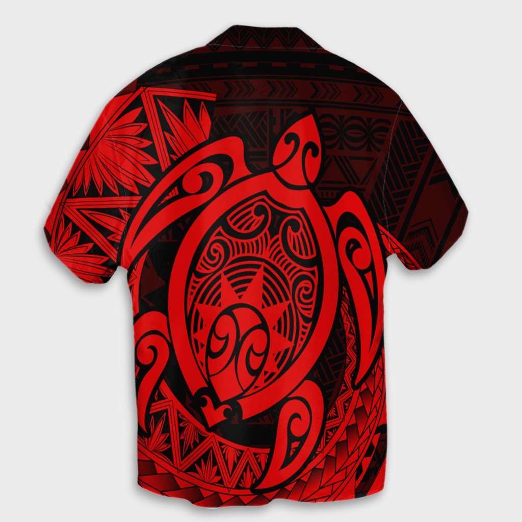 Hawaii Polynesian Turtle Hawaiian Shirt - Red - AH - Polynesian Pride