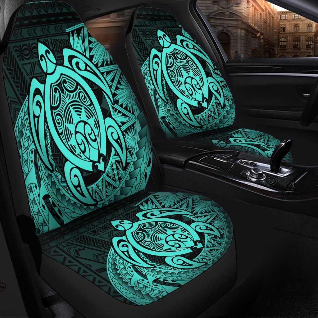 Hawaii Polynesian Turtle Car Seat Covers - Turquoise - AH - Polynesian Pride