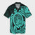 Hawaii Polynesian Turtle Hawaiian Shirt - Turquoise - AH Unisex Black - Polynesian Pride