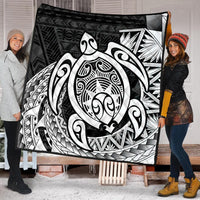 Hawaii Polynesian Turtle Premium Quilts - White - AH - Polynesian Pride