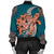 Hawaii Polynesian Turtle Hibiscus Bomber Jacket - AH - Polynesian Pride