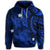 Hawaiian Polynesian Turtle Hibiscus Hoodie Blue - Polynesian Pride