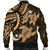 Hawaii Polynesian Turtle Hibiscus Bomber Jacket - Gold - AH - Polynesian Pride