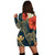 Hawaii Polynesian Turtle Hibiscus Hoodie Dress - Nolan Style - AH - Polynesian Pride