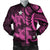 Hawaii Polynesian Turtle Hibiscus Bomber Jacket - Pink - AH Black Unisex - Polynesian Pride