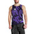 Hawaii Polynesian Turtle Hibiscus Tank Top - Purple - AH Black - Polynesian Pride