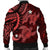 Hawaii Polynesian Turtle Hibiscus Bomber Jacket - Red - AH - Polynesian Pride