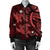 Hawaii Polynesian Turtle Hibiscus Bomber Jacket - Red - AH - Polynesian Pride