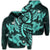 Hawaiian Polynesian Turtle Hibiscus Hoodie Turquoise Unisex Art - Polynesian Pride