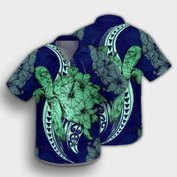 Hawaii Polynesian Turtle Hibiscus Hawaiian Shirt1 - AH - Polynesian Pride