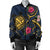 Hawaii Polynesian Turtle Hibiscus Plumeria Bomber Jacket - Nane Style - AH - Polynesian Pride