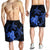 Hawaii Polynesian Turtle Plumeria Men's Shorts - Pog Style Blue - AH - Polynesian Pride