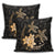 Hawaii Polynesian Turtle Plumeria Pillow Covers - Pog Style Gold - AH - Polynesian Pride