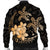 Hawaii Polynesian Turtle Plumeria Bomber Jacket - Pog Style Gold - AH - Polynesian Pride