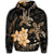 Hawaiian Polynesian Turtle Plumeria Hoodie Pog Style Gold - Polynesian Pride