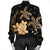 Hawaii Polynesian Turtle Plumeria Bomber Jacket - Pog Style Gold - AH - Polynesian Pride