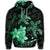 Hawaiian Polynesian Turtle Plumeria Hoodie Pog Style Green - Polynesian Pride