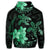 Hawaiian Polynesian Turtle Plumeria Hoodie Pog Style Green - Polynesian Pride