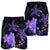 Hawaii Polynesian Turtle Plumeria Men's Shorts - Pog Style Purple - AH - Polynesian Pride