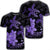 Hawaii Polynesian Turtle Plumeria T Shirt Pog Style Purple Unisex Black - Polynesian Pride