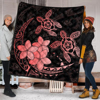 Hawaii Polynesian Turtle Plumeria Premium Quilts - Pog Style Red - AH - Polynesian Pride