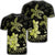 Hawaii Polynesian Turtle Plumeria T Shirt Pog Style Yellow Unisex Black - Polynesian Pride