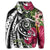 Hawaiian Polynesian Turtle Tropical Hibiscus Plumeria Hoodie - Polynesian Pride