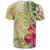 Hawaii Polynesian Turtle Tropical Hibiscus Plumeria T Shirt Beige - Polynesian Pride