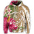 Hawaiian Polynesian Turtle Tropical Hibiscus Plumeria Hoodie Gold - Polynesian Pride