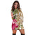 Hawaii Polynesian Turtle Tropical Hibiscus Plumeria Hoodie Dress - Gold - AH - Polynesian Pride