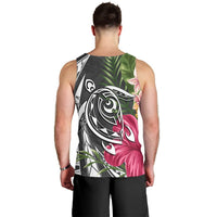 Hawaii Polynesian Turtle Tropical Hibiscus Plumeria Tank Top - Gray - AH - Polynesian Pride