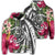 Hawaiian Polynesian Turtle Tropical Hibiscus Plumeria Hoodie Gray Unisex Art - Polynesian Pride