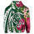 Hawaiian Polynesian Turtle Tropical Hibiscus Plumeria Hoodie Green - Polynesian Pride