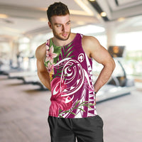 Hawaii Polynesian Turtle Tropical Hibiscus Plumeria Tank Top - Pink - AH - Polynesian Pride