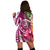 Hawaii Polynesian Turtle Tropical Hibiscus Plumeria Hoodie Dress - Pink - AH - Polynesian Pride