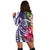 Hawaii Polynesian Turtle Tropical Hibiscus Plumeria Hoodie Dress - Purple - AH - Polynesian Pride