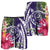 Hawaii Polynesian Turtle Tropical Hibiscus Plumeria Men's Shorts - Purple - AH - Polynesian Pride