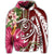 Hawaiian Polynesian Turtle Tropical Hibiscus Plumeria Hoodie Red - Polynesian Pride