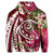 Hawaiian Polynesian Turtle Tropical Hibiscus Plumeria Hoodie Red - Polynesian Pride