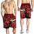 Hawaii Red Hibiscus Humming Bird Men's Shorts - AH - Polynesian Pride