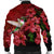 Hawaii Red Hibiscus Humming Bird Bomber Jacket - AH - Polynesian Pride