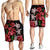 Hawaii Red Hibiscus Turtle Men's Shorts - AH - Ray Style - Polynesian Pride