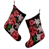 Hawaii Red Hibiscus Turtle Christmas Stocking - AH - Ray Style - Polynesian Pride