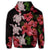 Hawaiian Red Hibiscus Turtle Hoodie Ray Style - Polynesian Pride