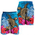 Hawaii Sea Turtle Hibiscus Coconut Tree Men's Shorts - AH - Polynesian Pride