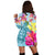 Hawaii Sea Turtle Hibiscus Kanaka Hoodie Dress - AH - Polynesian Pride